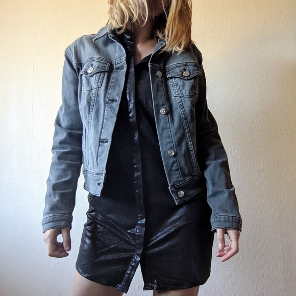 Dark Grey Lularoe Jean Jacket! - Picture 4 of 4